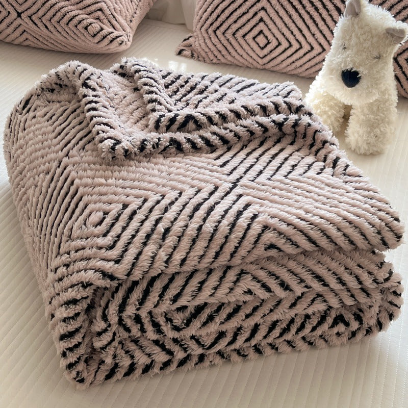 Cosycombe™ Geometric Throw Blanket for Sofa and Bed, Ultra-Soft