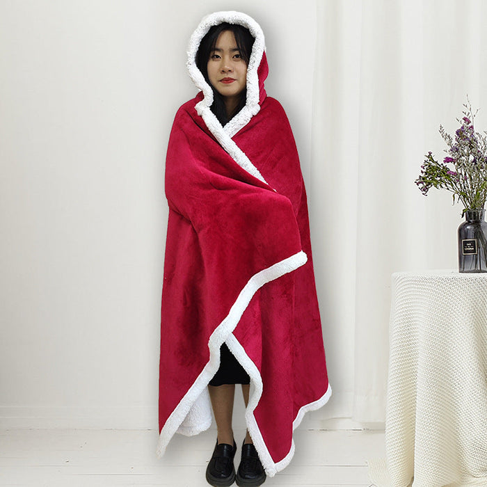 Cosycombe™ Women's Hooded Fleece Blanket, Generous 120 x 180 cm Wrap