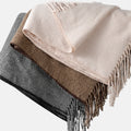 Cosycombe™ Geometric Woven Throw Blanket, Soft and Breathable