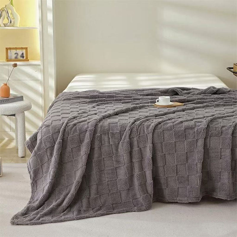 Cosycombe™ Honeycomb Plaid Blanket, Soft Breathable and Quick-Drying