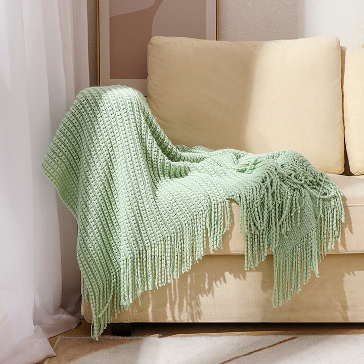 Cosycombe™ Decorative Throw Blanket with Fringed Edges and Rich Texture