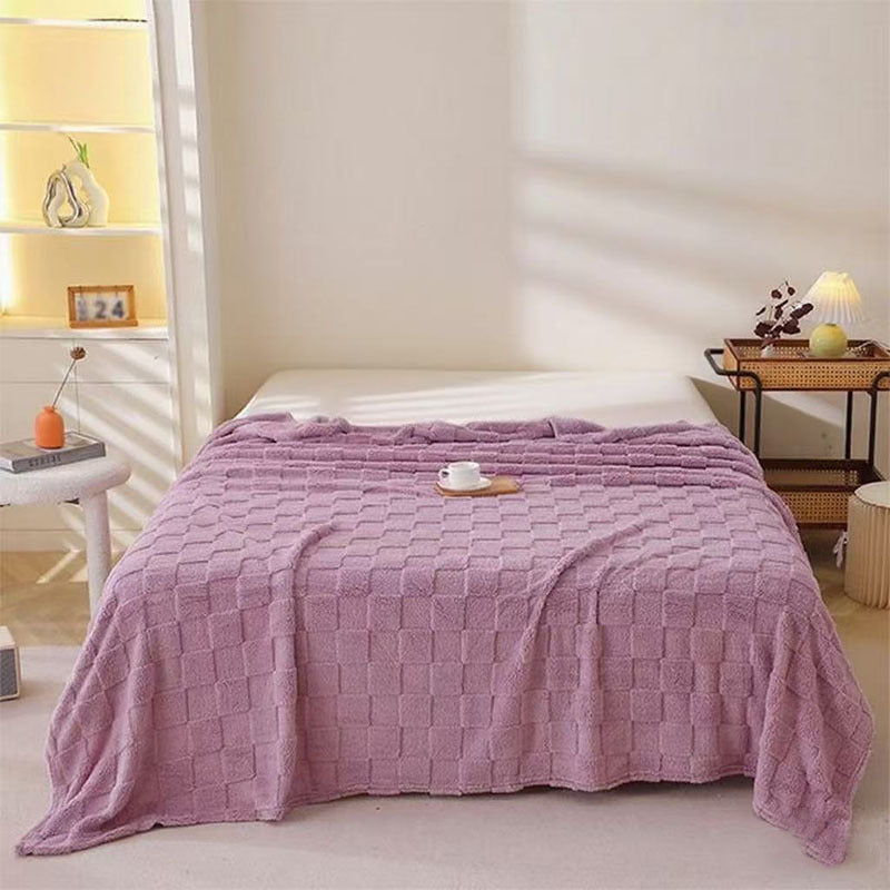 Cosycombe™ Honeycomb Plaid Blanket, Soft Breathable and Quick-Drying