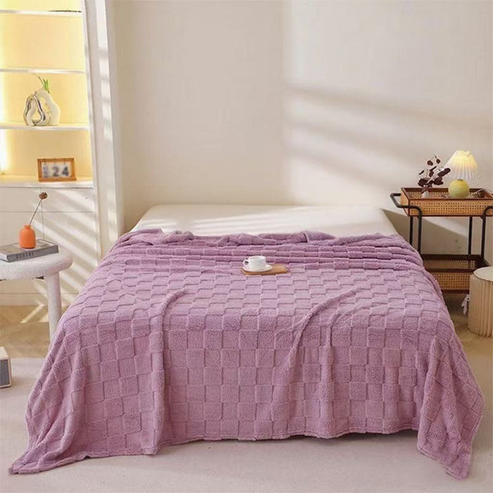 Cosycombe™ Honeycomb Plaid Blanket, Soft Breathable and Quick-Drying