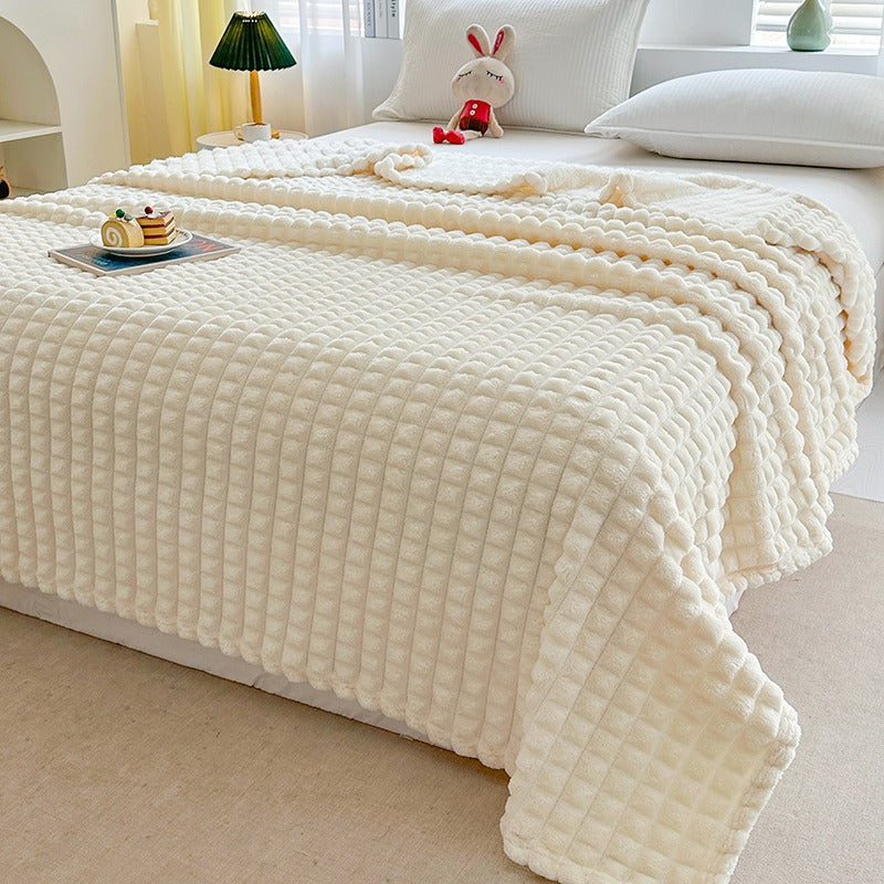 Cosycombe™ Ridge Textured Plush Throw Blanket, Ultra-Soft and Washable