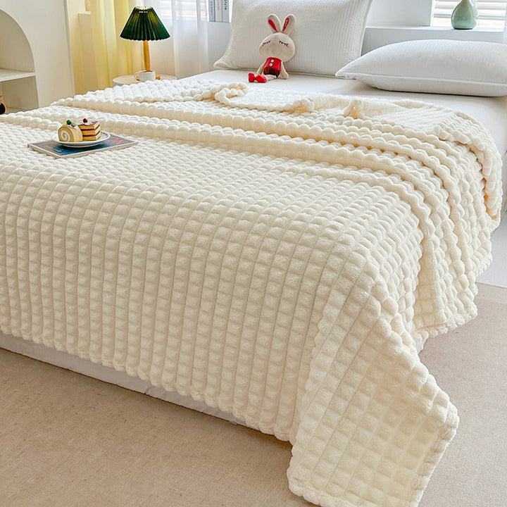 Cosycombe™ Ridge Textured Plush Throw Blanket, Ultra-Soft and Washable