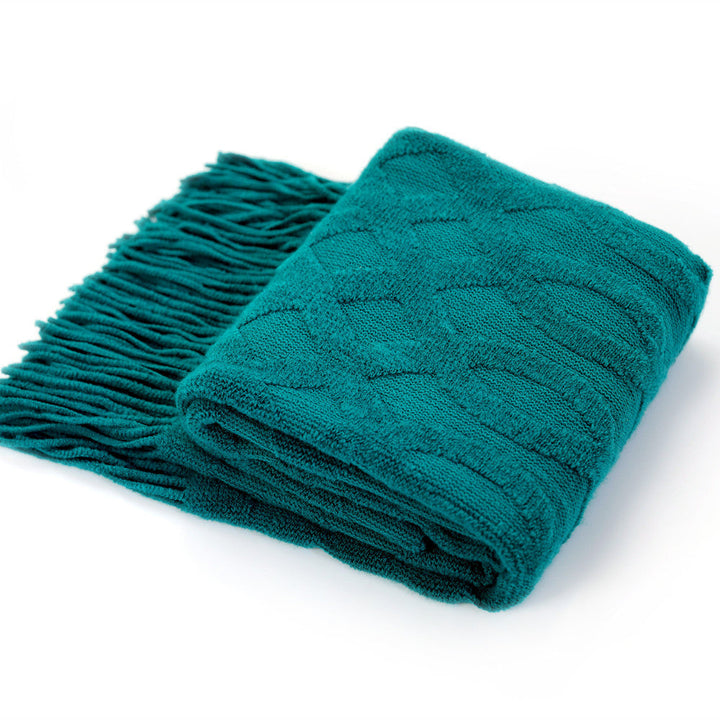 Cosycombe™ Textured Knit Throw Blanket in Generous Sizes