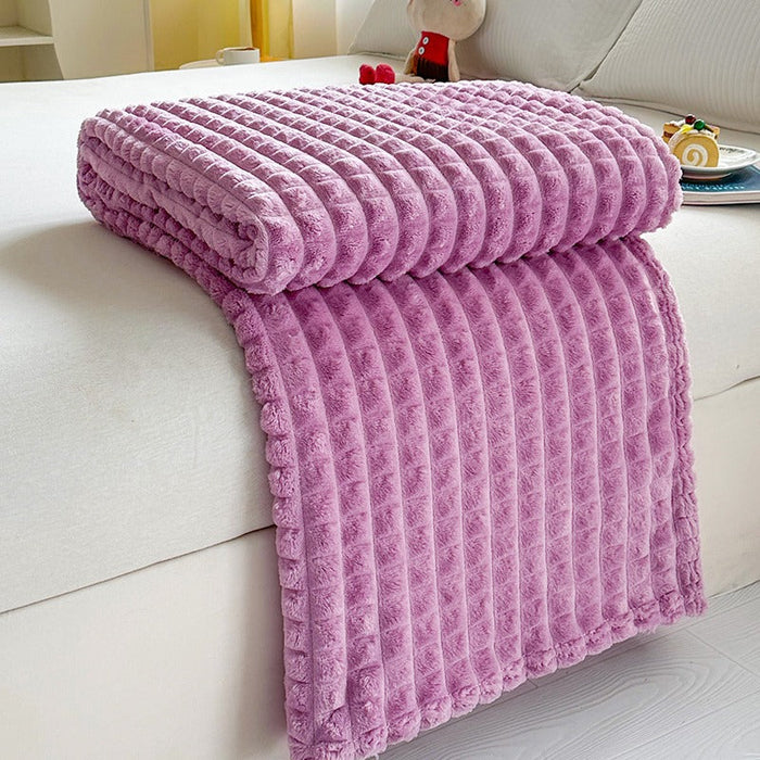 Cosycombe™ Ridge Textured Plush Throw Blanket, Ultra-Soft and Washable
