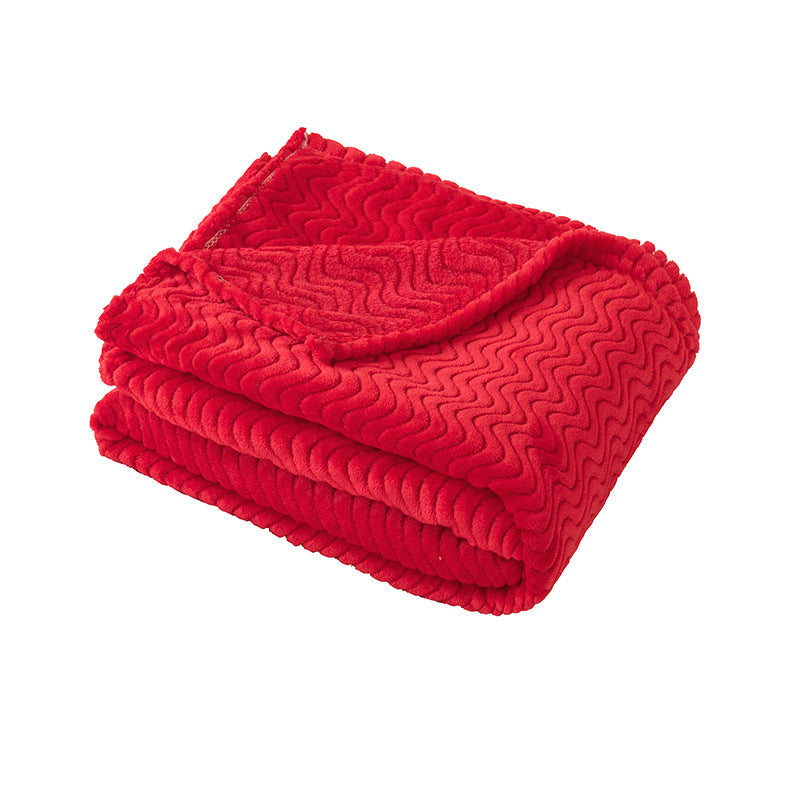 Cosycombe™ Soft Wave Texture Throw Blanket for Cosy Winter Evenings