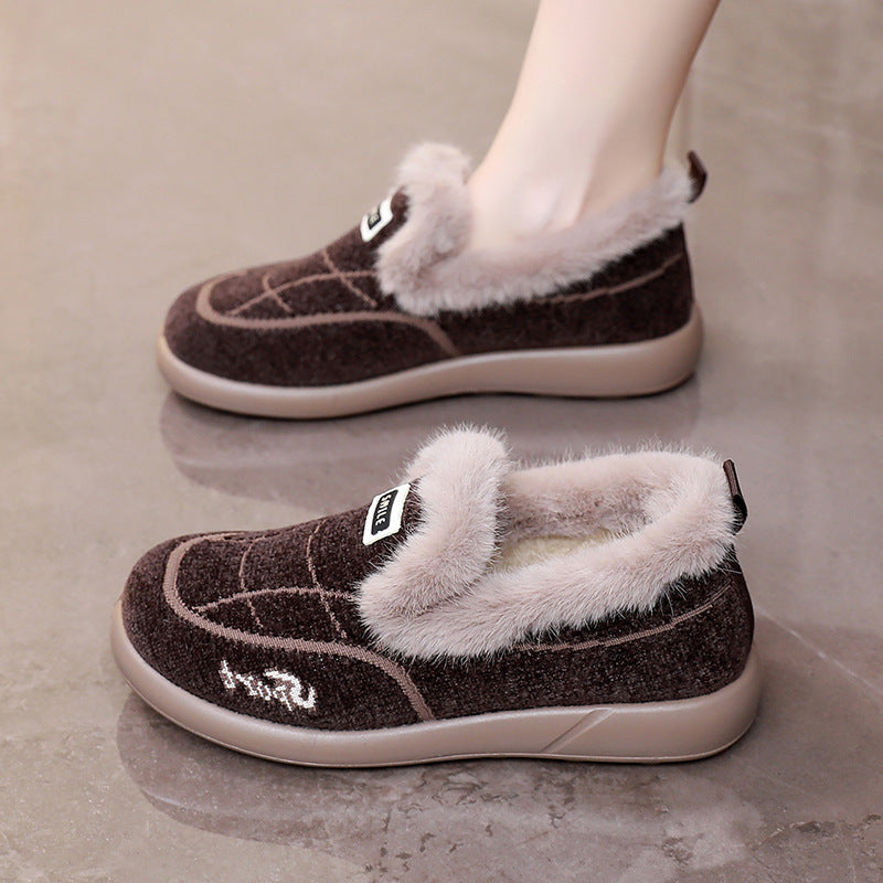 Cosycombe™ Fleece-Lined House Slippers with Breathable Textile Upper