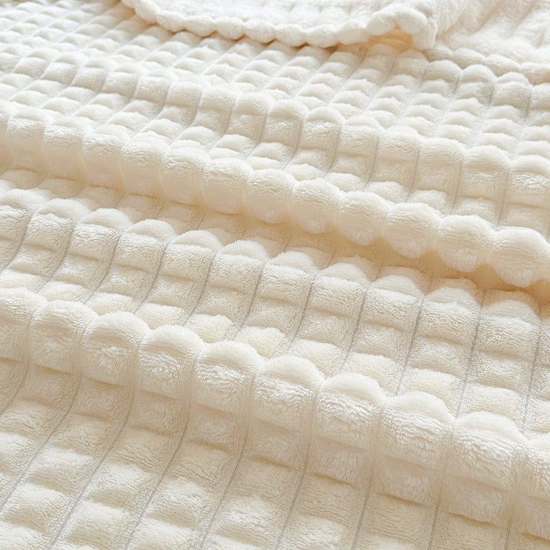 Cosycombe™ Ridge Textured Plush Throw Blanket, Ultra-Soft and Washable
