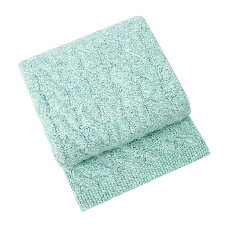 Cosycombe™ Cable Knit Throw Blanket, Lightweight Warmth Without Bulk