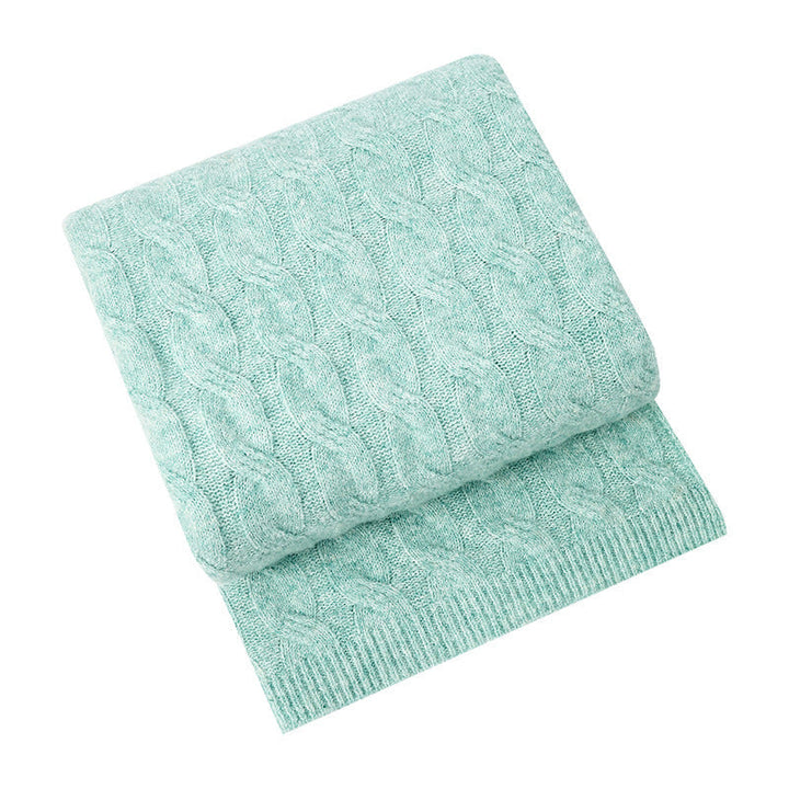 Cosycombe™ Cable Knit Throw Blanket, Lightweight Warmth Without Bulk
