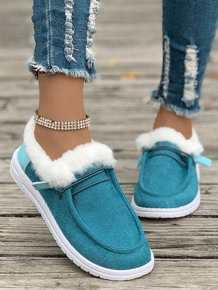 Cosycombe™ Fluffy Slip-On Slippers with Soft Lining and Grippy Sole