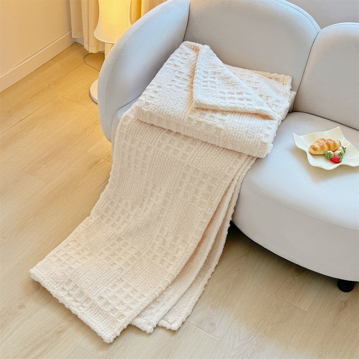 Cosycombe™ Textured Waffle Throw Blanket – Soft, Generous and Stylish