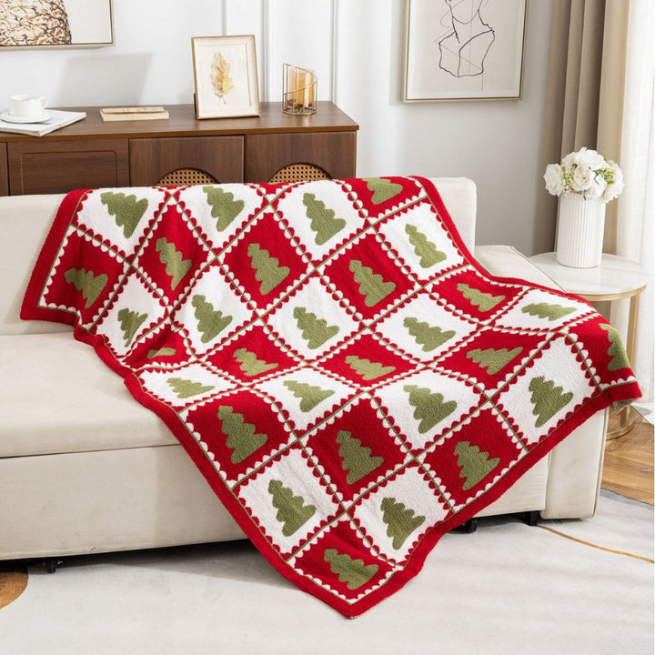 Cosycombe™ Snowflake Throw Blanket for Festive Christmas Decor