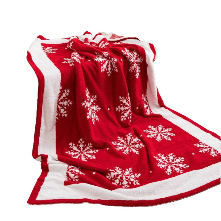 Cosycombe™ Snowflake Throw Blanket for Festive Christmas Decor