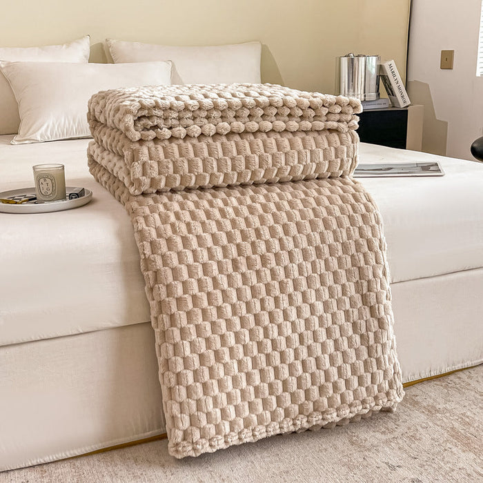 Cosycombe™ Textured Plush Throw Blanket for Sofa and Bed in Seven Colours