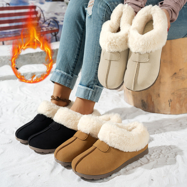 Cosycombe™ Fuzzy Plush-Lined Slippers with Flexible Non-Slip Sole