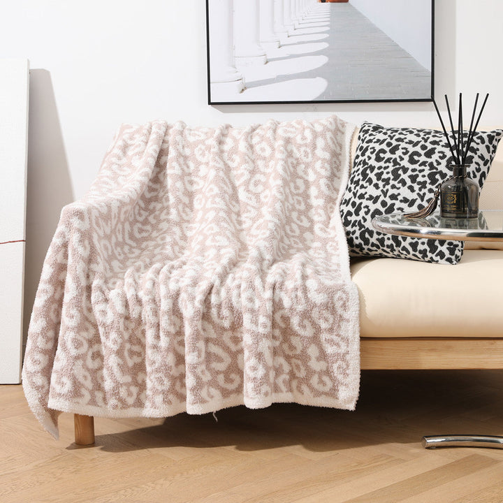 Cosycombe™ Leopard Print Plush Throw Blanket, Soft Animal Print for Sofa