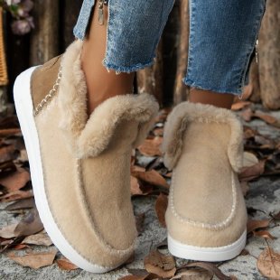 Cosycombe™ Cosy Fluffy-Lined Slippers with Rubber Non-Slip Sole