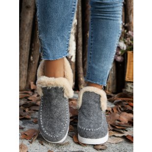 Cosycombe™ Cosy Fluffy-Lined Slippers with Rubber Non-Slip Sole