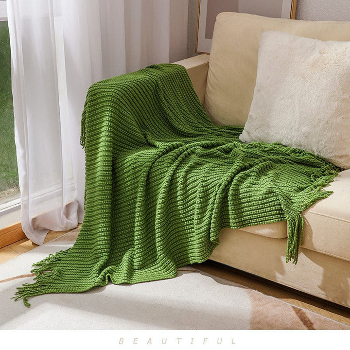 Cosycombe™ Decorative Throw Blanket with Fringed Edges and Rich Texture