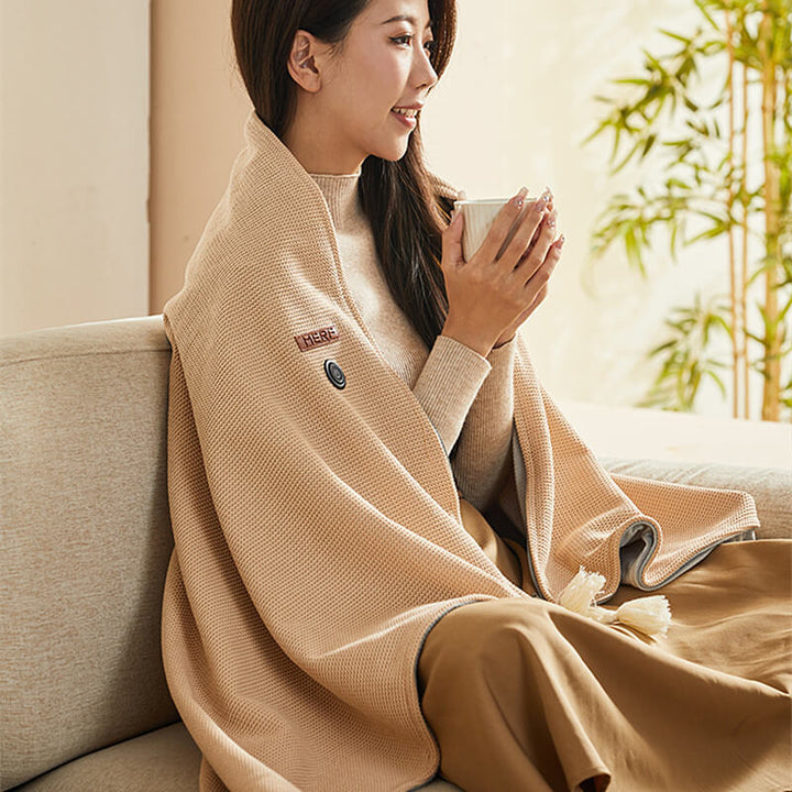 Cosycombe™ USB Heated Throw Blanket with 3 Heat Settings