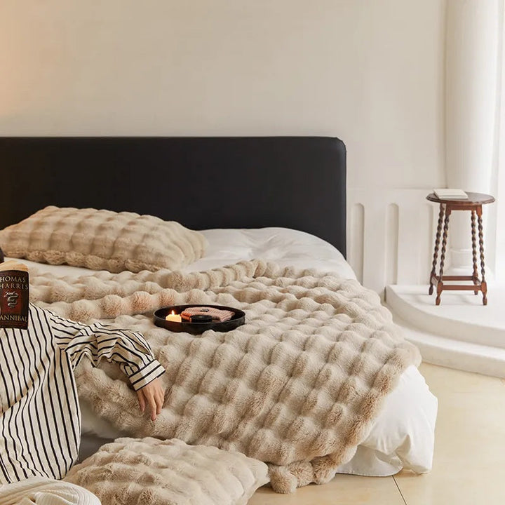 Cosycombe™ Ultra-Plush Faux Fur Throw Blanket with Cloud-Soft Double Layer