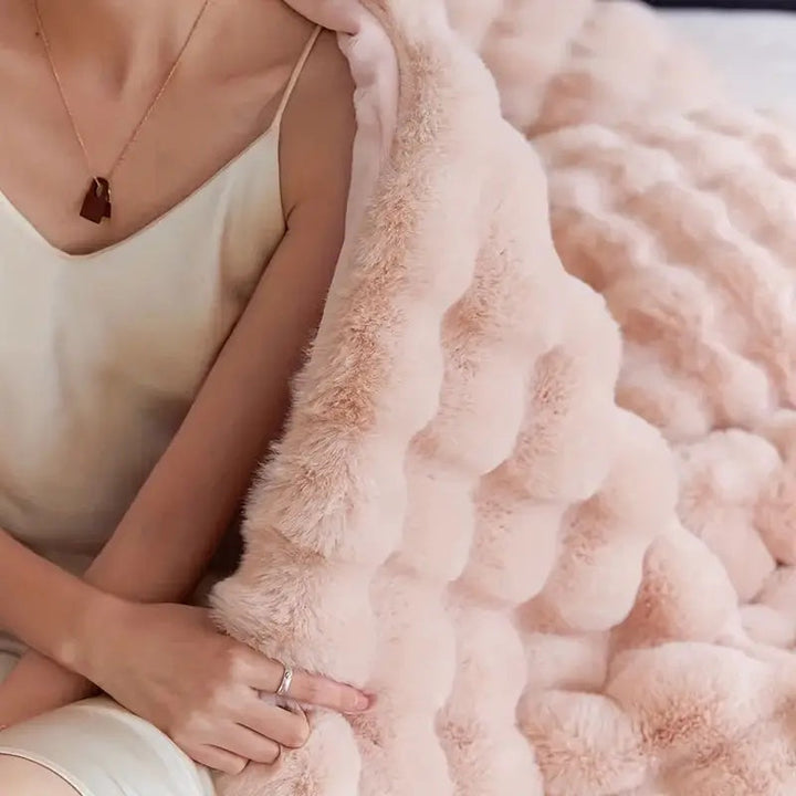 Cosycombe™ Ultra-Plush Faux Fur Throw Blanket with Cloud-Soft Double Layer