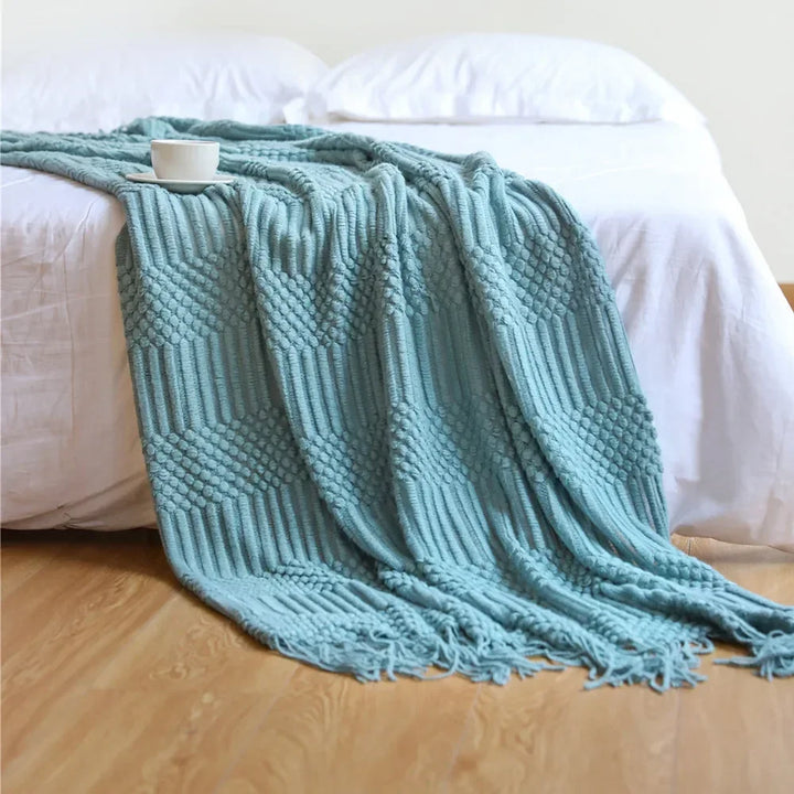 Cosycombe™ Chunky Knit Throw Blanket with Soft Cashmere-Feel Touch