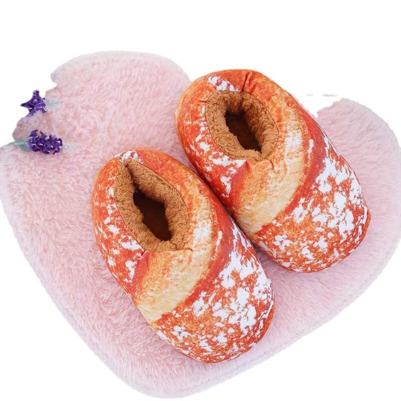 Cosycombe™ Toast Bread Winter Slippers with Fleece Lining and Ankle Cuff