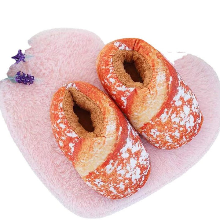 Cosycombe™ Toast Bread Winter Slippers with Fleece Lining and Ankle Cuff