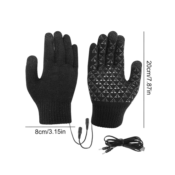 Cosycombe™ USB Heated Touchscreen Gloves with Non-Slip Grip