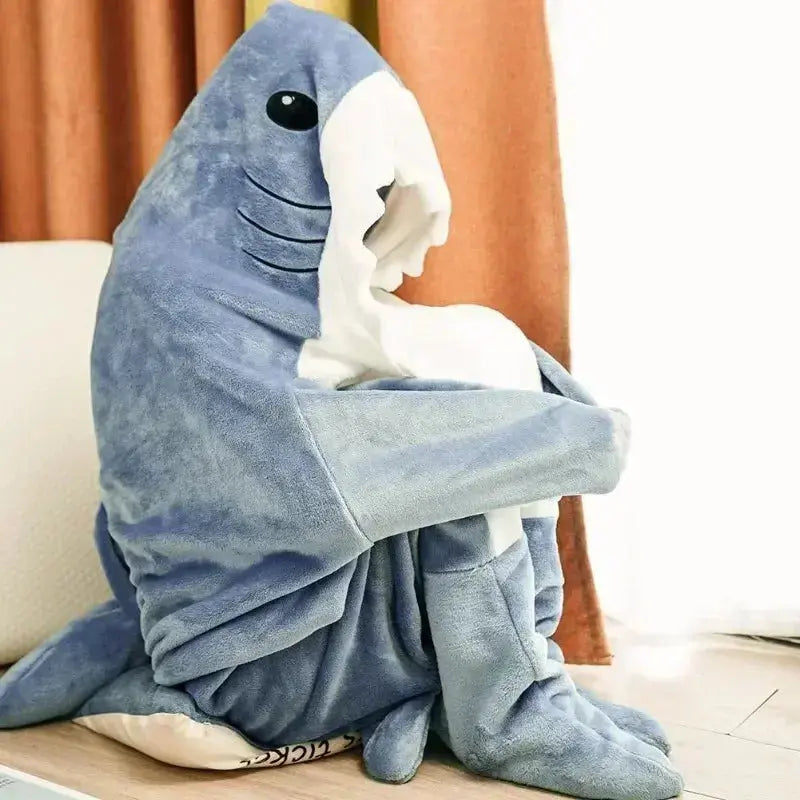 Cosycombe™ Shark Hoodie Blanket You Can Wear Around the House