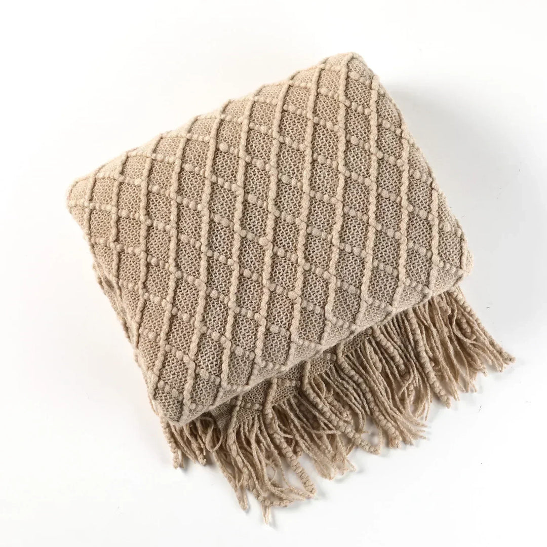 Cosycombe™ Chunky Knit Throw Blanket with Soft Cashmere-Feel Touch