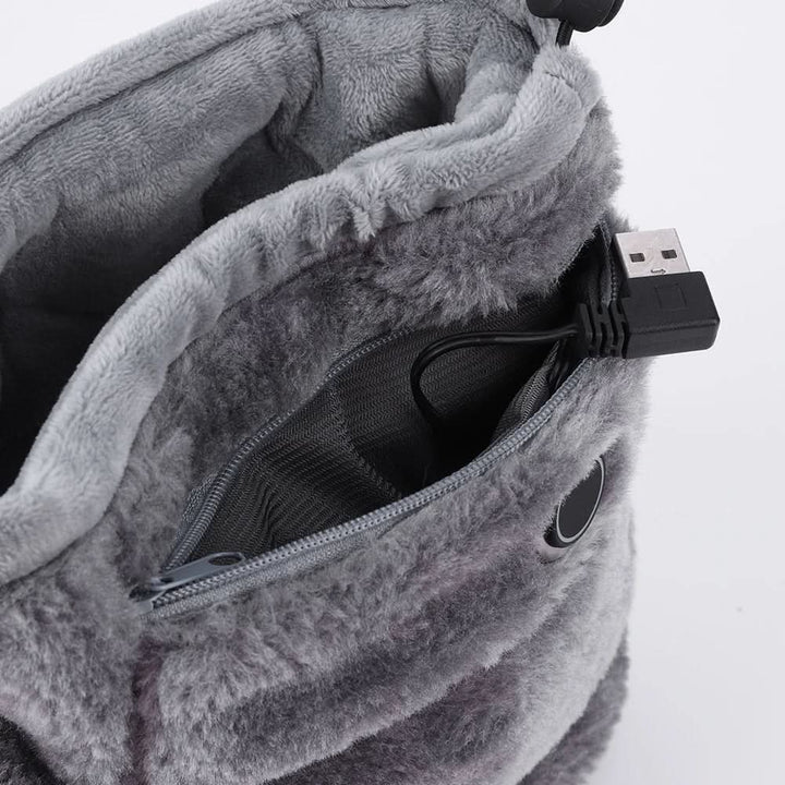 Cosycombe™ USB Heated Plush Slippers for Warm, Cosy Feet at Home