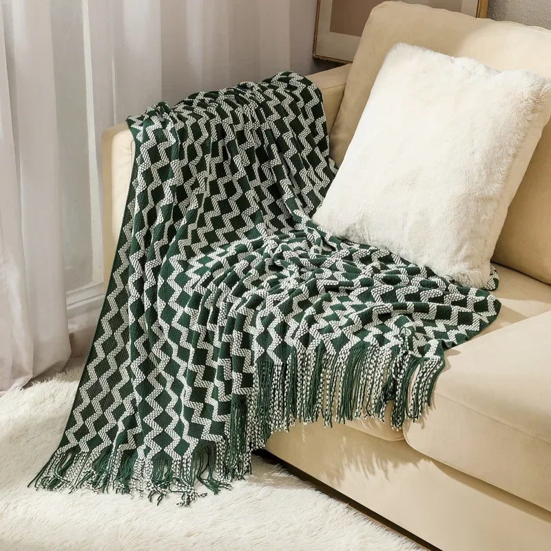 Cosycombe™ Chunky Knit Throw Blanket with Soft Cashmere-Feel Touch