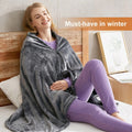 Cosycombe™ Wearable Heated Fleece Blanket with USB Heat Control