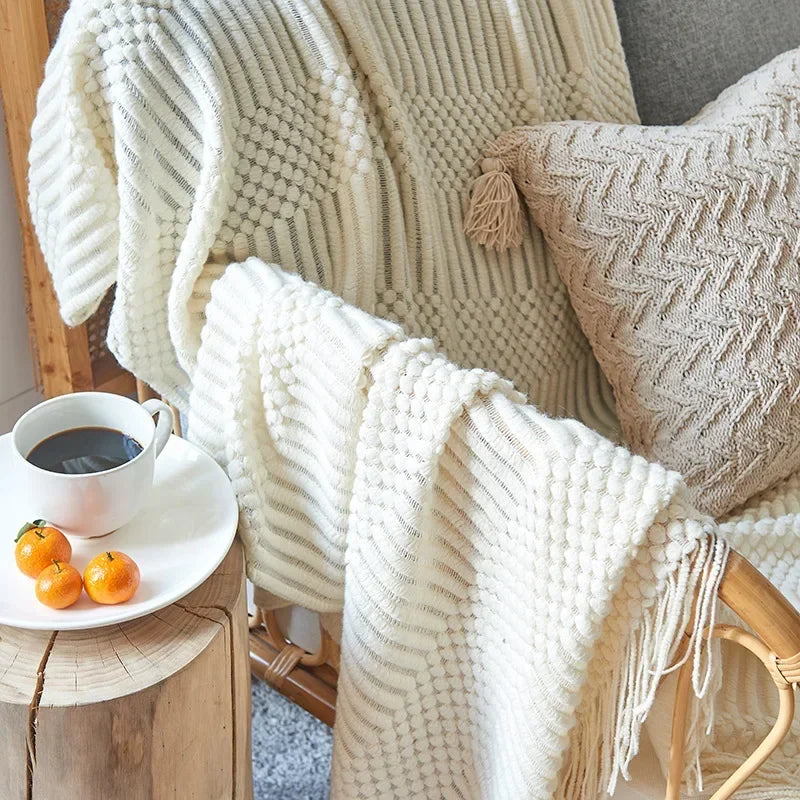 Cosycombe™ Chunky Knit Throw Blanket with Soft Cashmere-Feel Touch