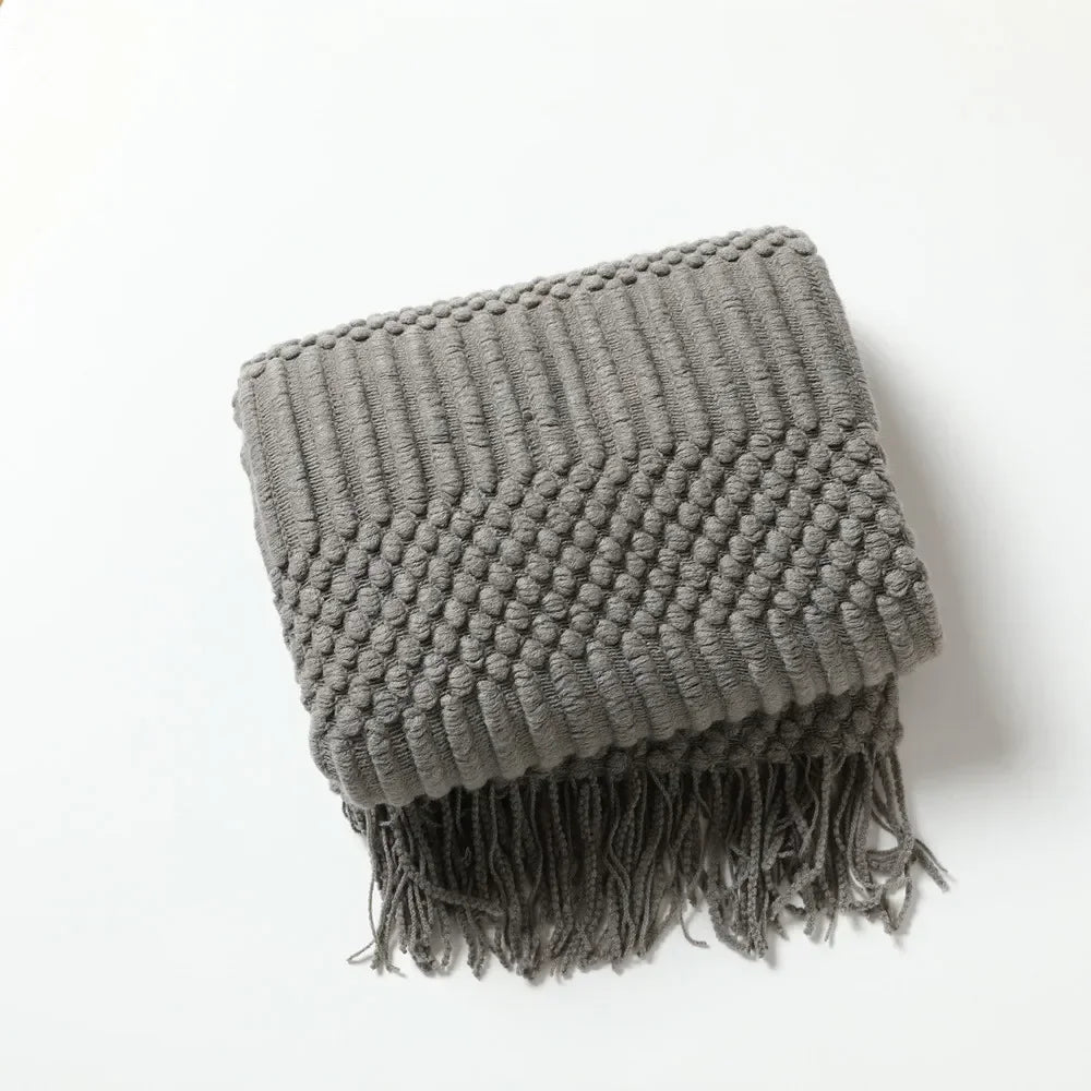 Cosycombe™ Chunky Knit Throw Blanket with Soft Cashmere-Feel Touch