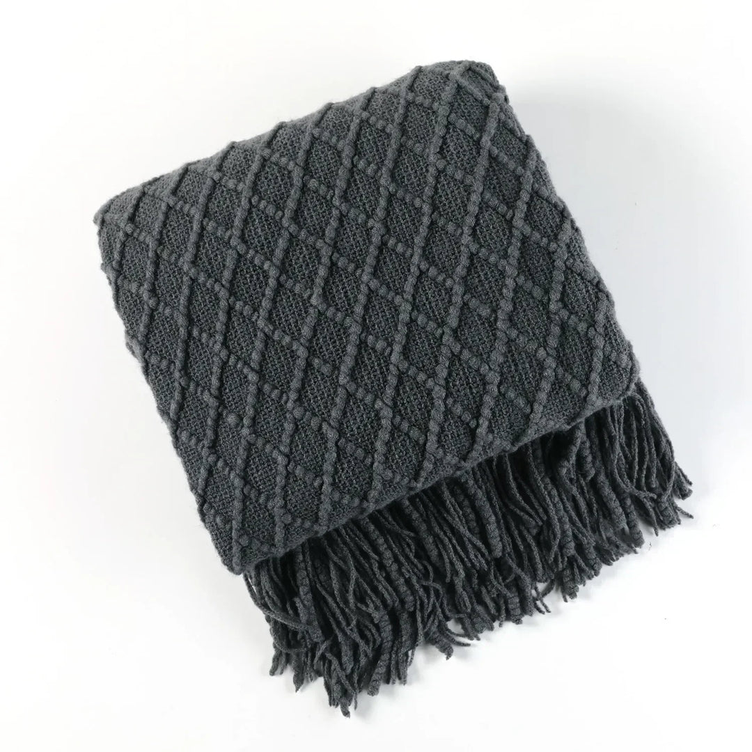 Cosycombe™ Chunky Knit Throw Blanket with Soft Cashmere-Feel Touch