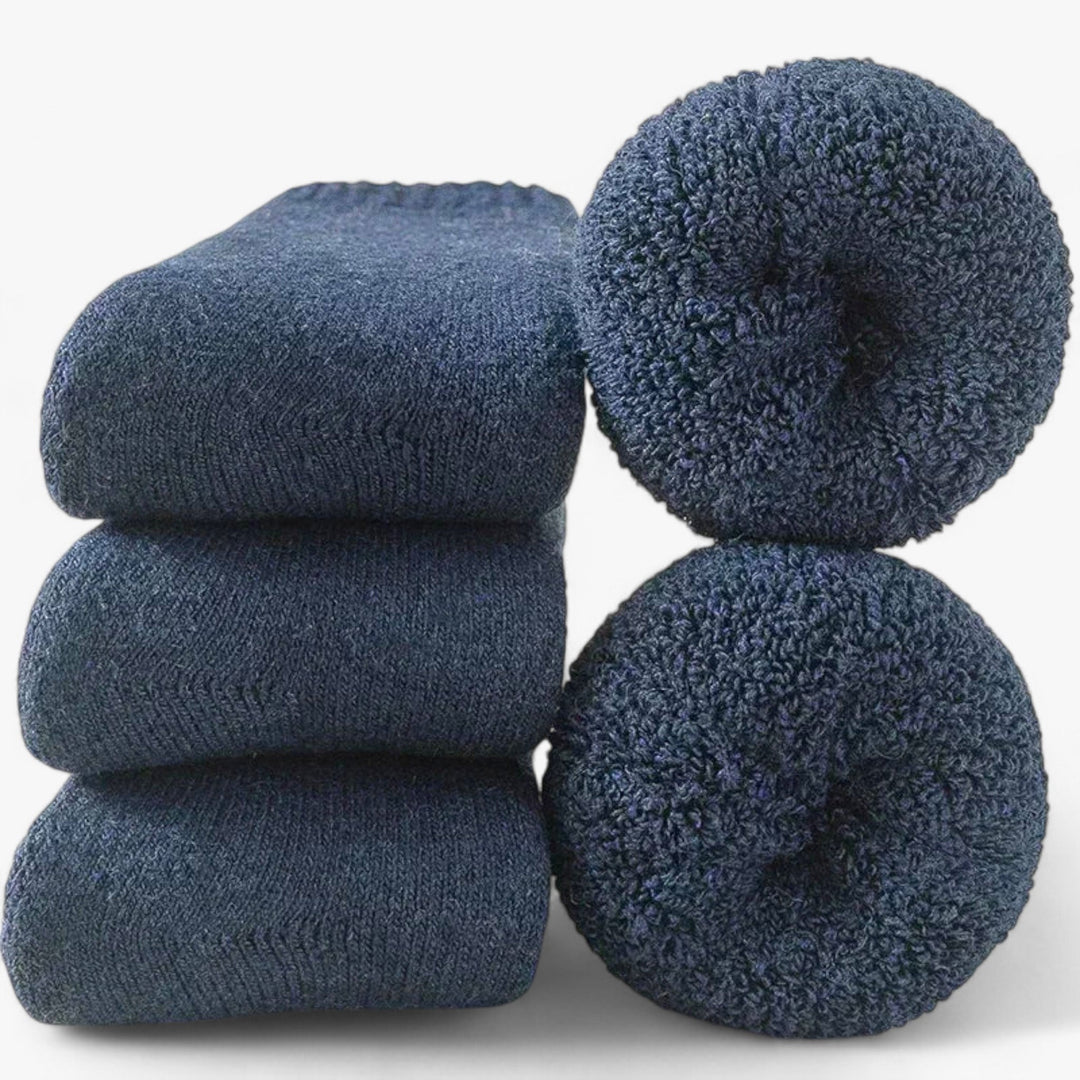 Cosycombe™ Thermal Wool &amp; Cashmere Socks, 3 Pairs – Fleece Loop Warmth