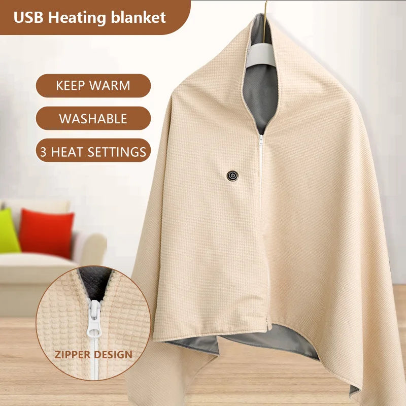 Cosycombe™ Lightweight USB Heated Travel Blanket for Winter