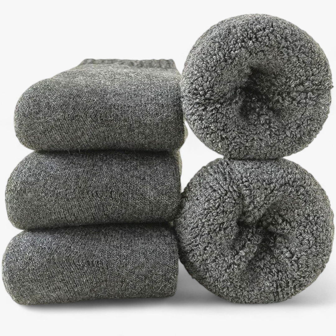 Cosycombe™ Thermal Wool &amp; Cashmere Socks, 3 Pairs – Fleece Loop Warmth