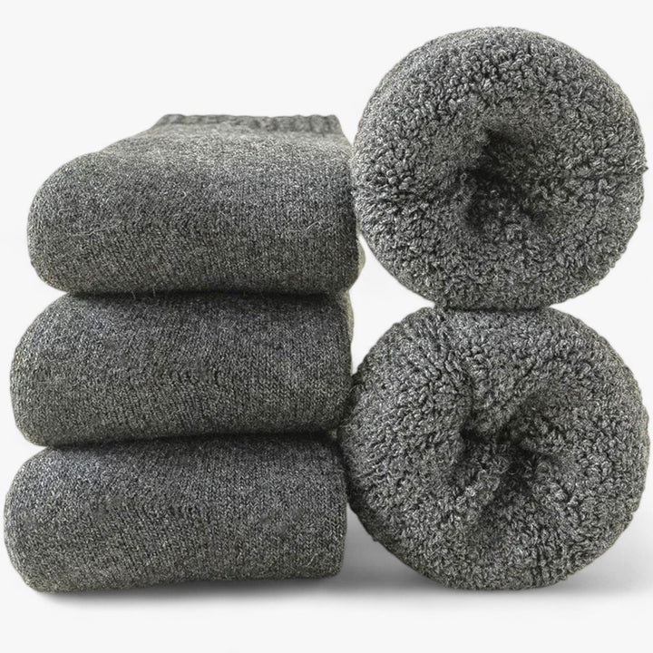Cosycombe™ Thermal Wool &amp; Cashmere Socks, 3 Pairs – Fleece Loop Warmth