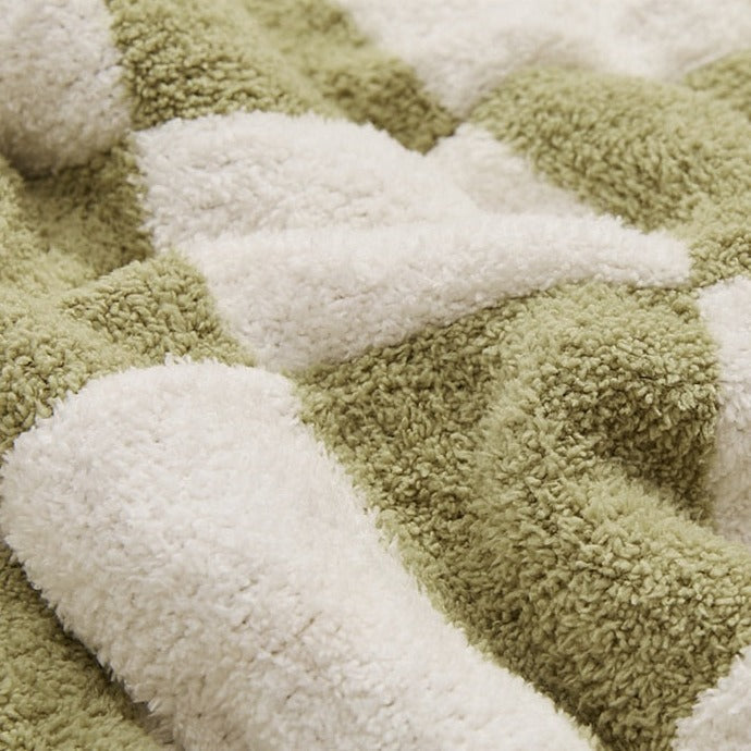 Cosycombe™ Colourful Checkerboard Throw Blanket for Sofa and Bed
