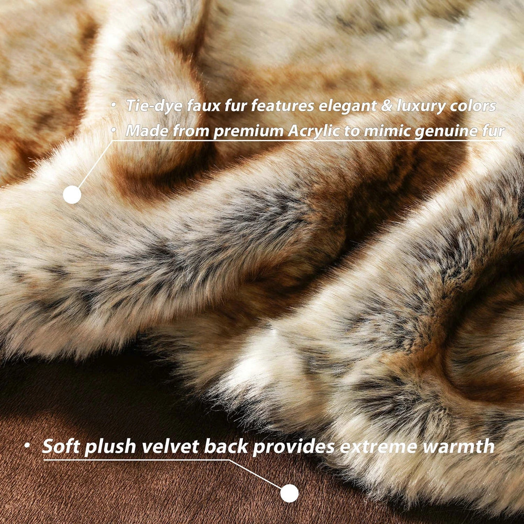 Cosycombe™ Plush Faux Fur Throw Blanket for Sofa and Bedroom, Extra Warm