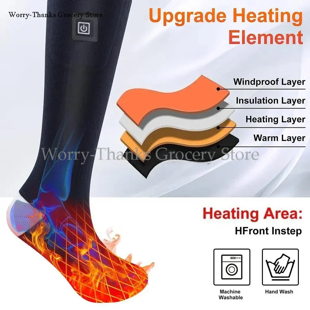Cosycombe™ Battery Heated Socks with Toe and Sole Warmth up to 55°C
