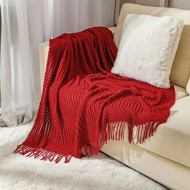 Cosycombe™ Chunky Knit Throw Blanket with Soft Cashmere-Feel Touch
