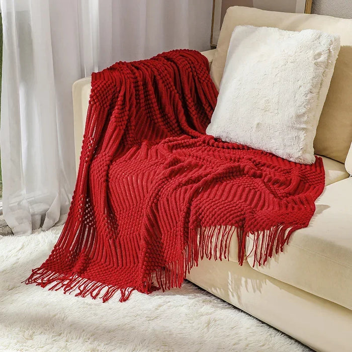 Cosycombe™ Chunky Knit Throw Blanket with Soft Cashmere-Feel Touch
